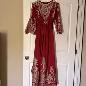 Red Arabic Kaftan